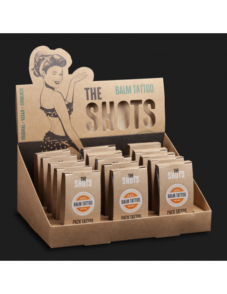 THE SHOT MINI PACK VEGANO SOLARE 70+ (8g + 8g) - Espositore 15 uds.